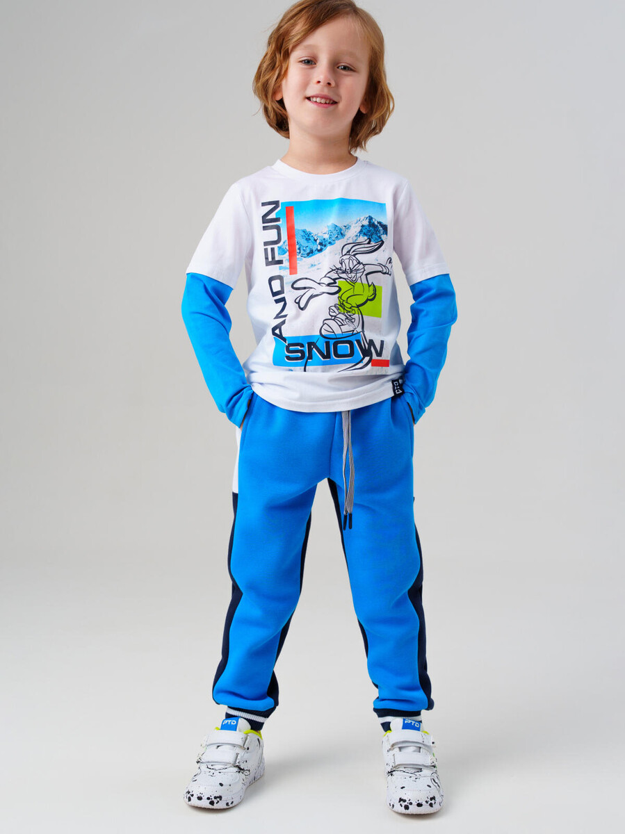 

Брюки трикотажные, Синий;темно-синий;ярко-синий;белый