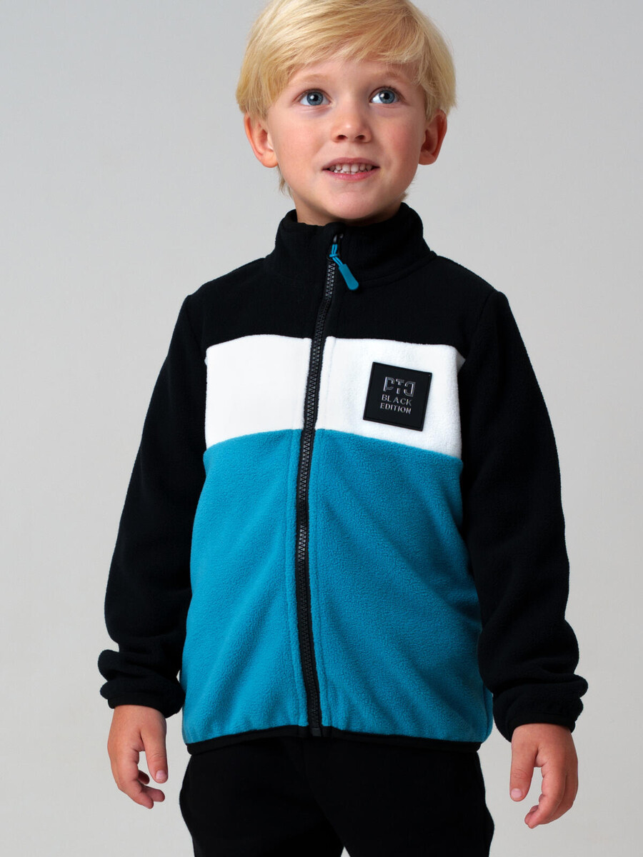 

Куртка трикотажная, Голубой;бирюзовый;белый;черный