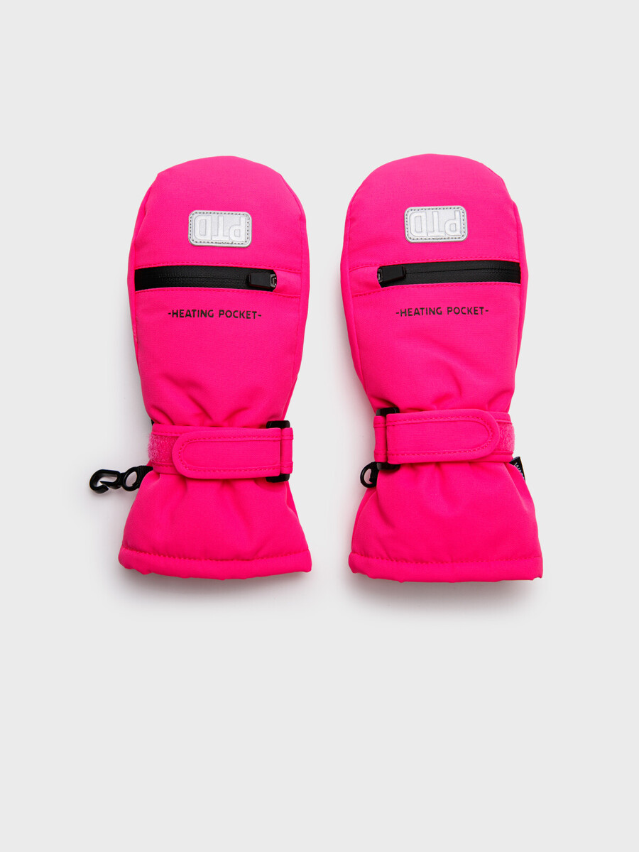 

Варежки, Розовый;фуксия;черный