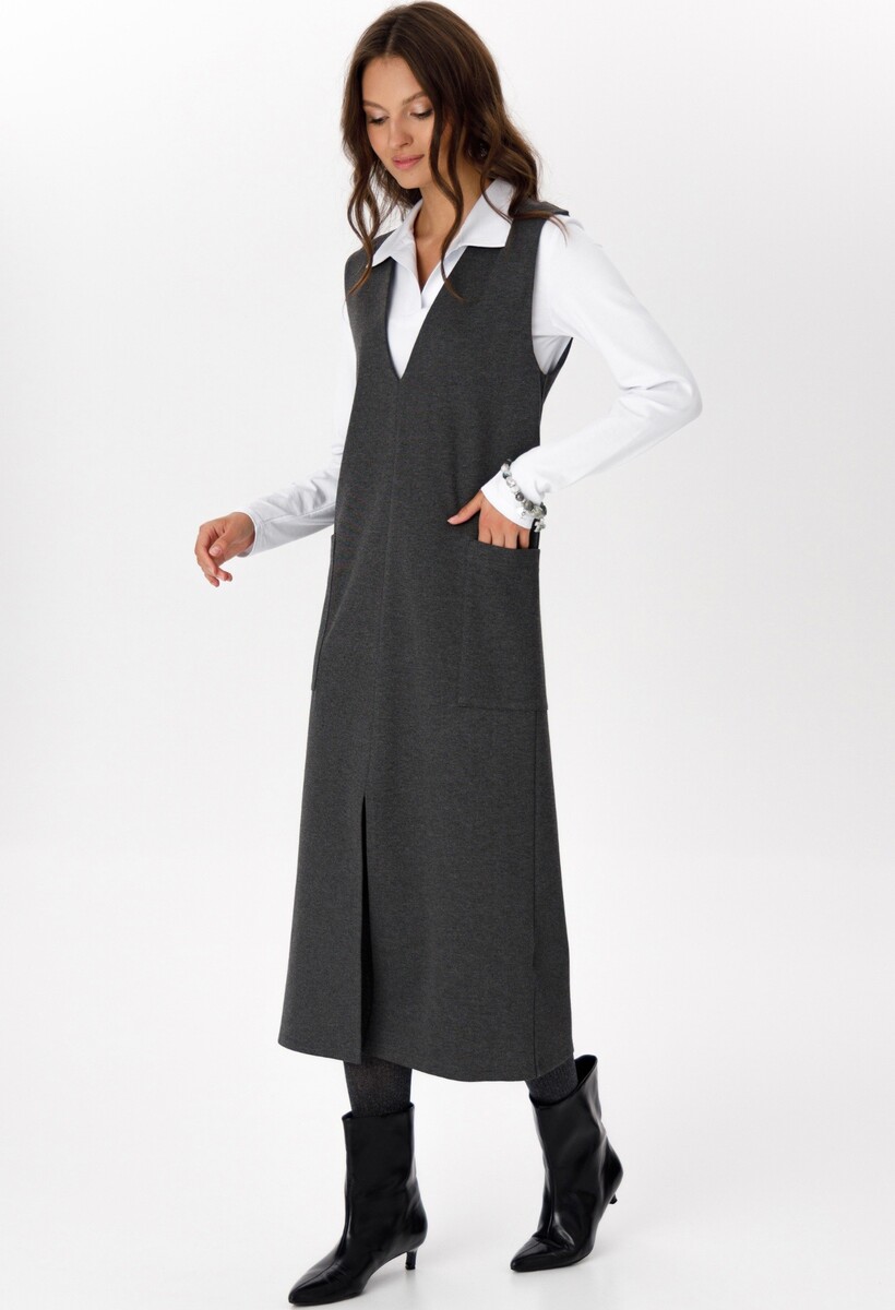 

Сарафан, Серый;серый меланж