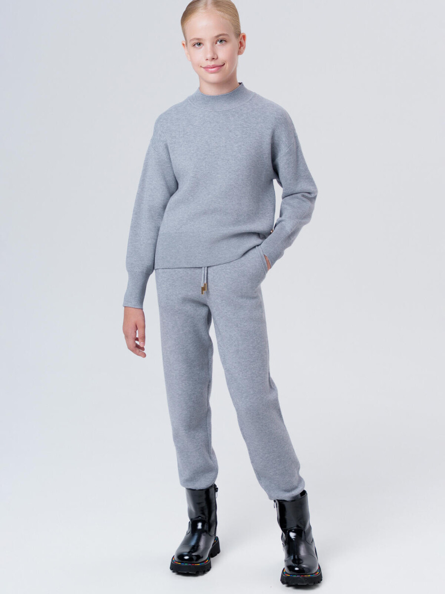 

Комплект трикотажный джемпер брюки, Серый