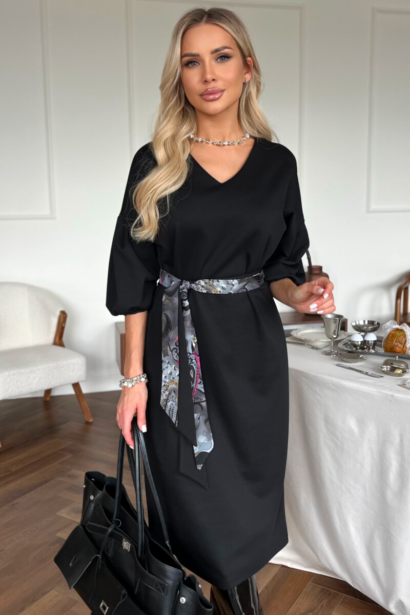 

Платье пояс, Черный