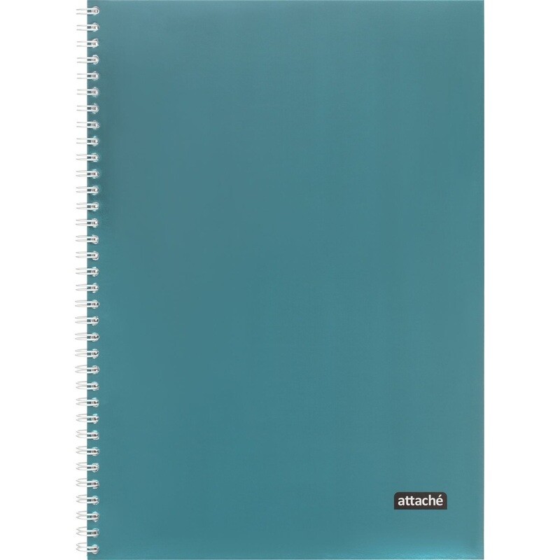 

Бизнес-тетрадь Attache А4 96 листов в клетку на спирали (обложка голубая, тиснение фольгой)