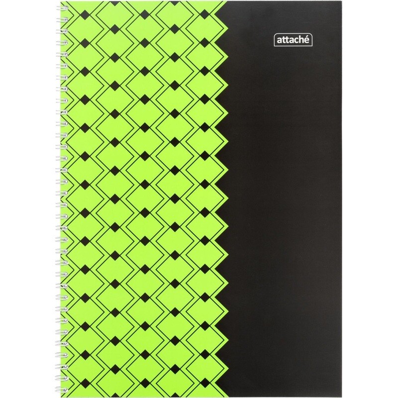 

Тетрадь общая Attache Персия А4 60 листов в клетку на спирали (обложка разноцветная, ВД-лак)