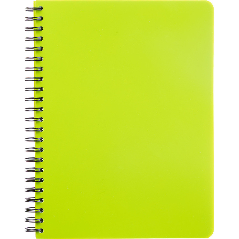 

Бизнес-тетрадь Attache Bright colours A5 96 листов салатовая в клетку на спирали (160x207 мм)