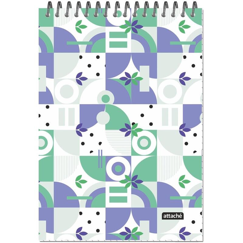 

Блокнот Attache Яркий А5 40 листов зеленый в клетку гребень ВД-лак (146x204 мм)