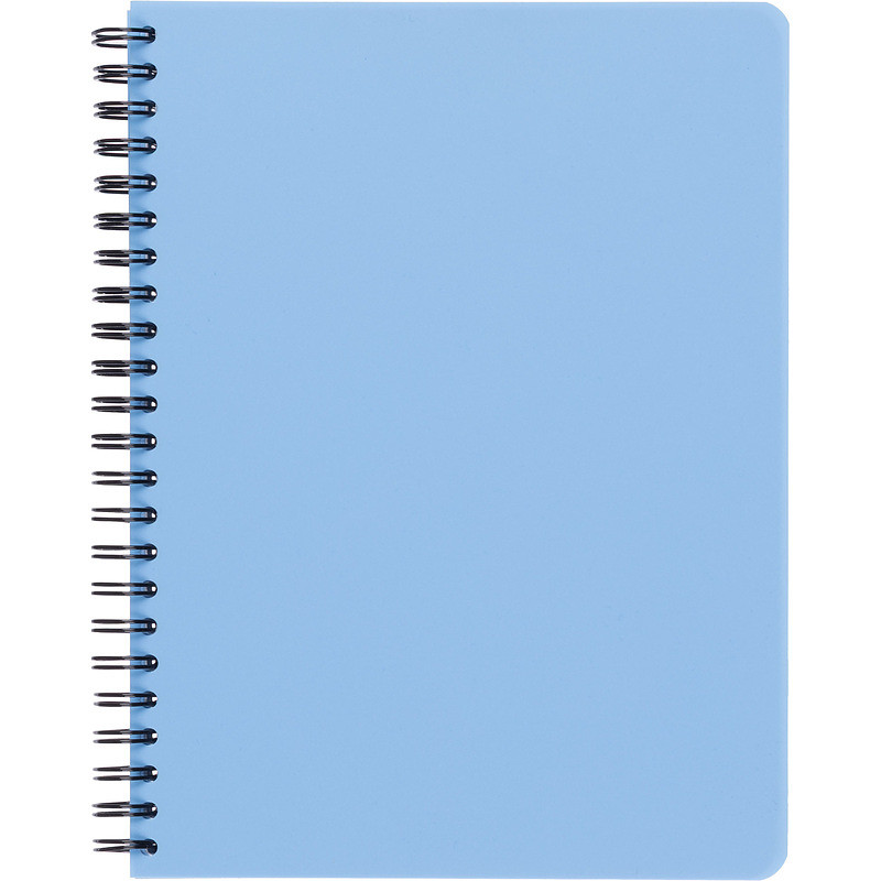 

Бизнес-тетрадь Attache Bright colours A5 96 листов голубая в клетку на спирали (160x207 мм)