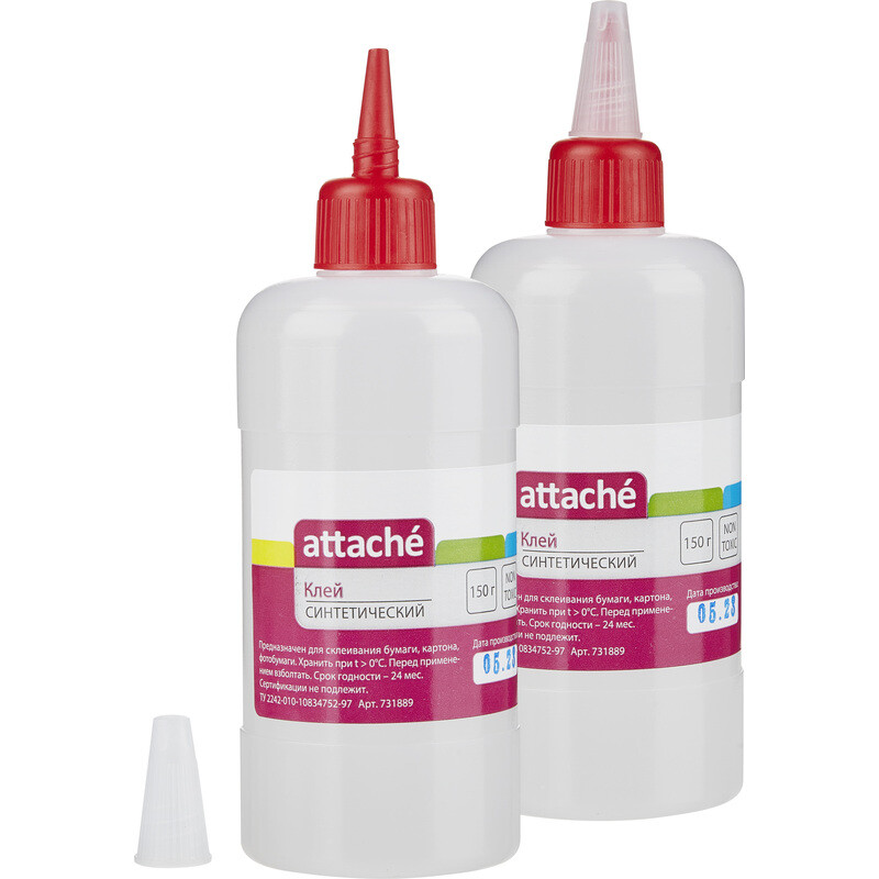 

Клей канцелярский жидкий Attache 150 мл прозрачный пластиковый аппликатор
