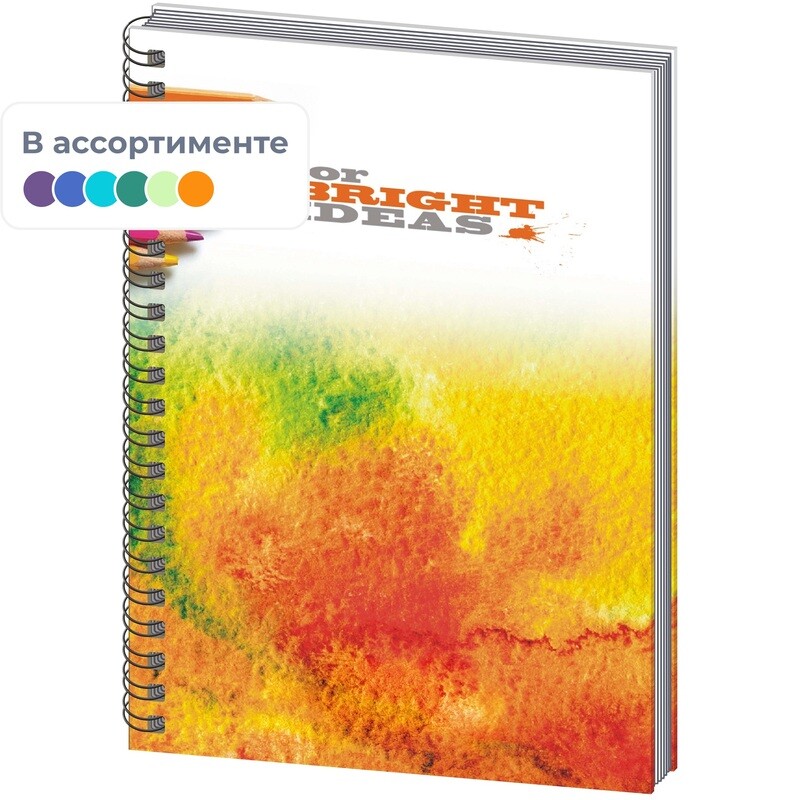 

Бизнес-тетрадь Attache А5 80 листов в клетку на спирали (148х203 мм)