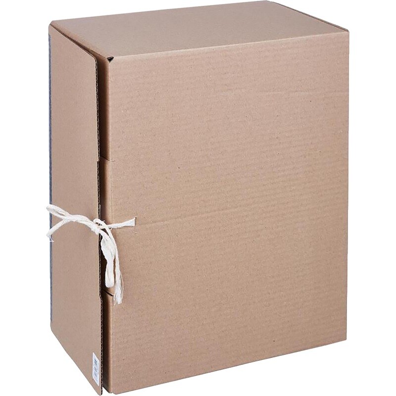 

Короб архивный гофрокартон на 2-х завязках 380x283x170 мм бурый до 1700 листов