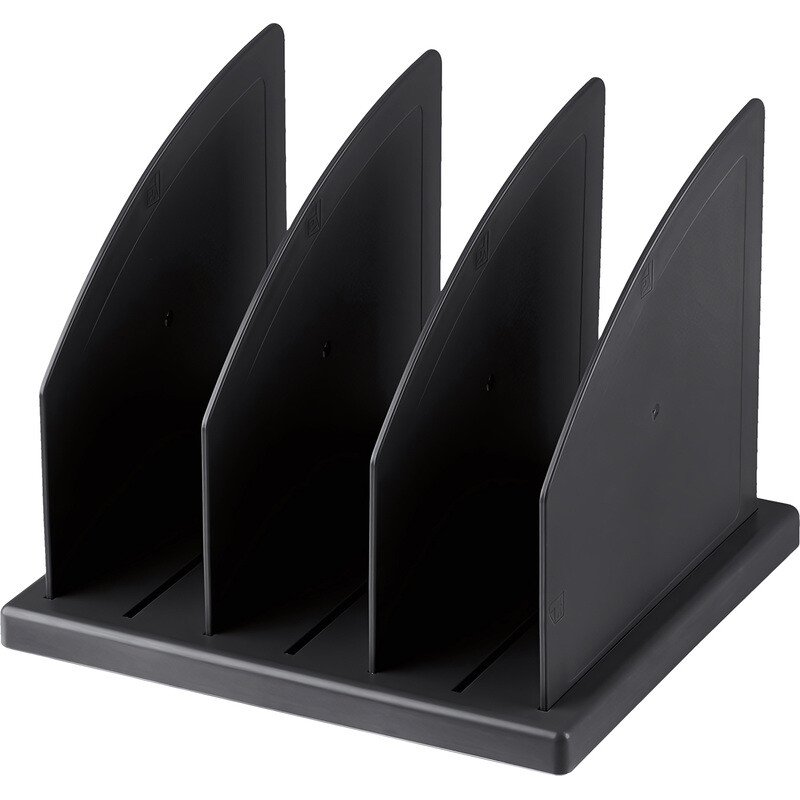 

Лоток вертикальный сортер для бумаг 215 мм Attache пластиковый черный 3 отделения