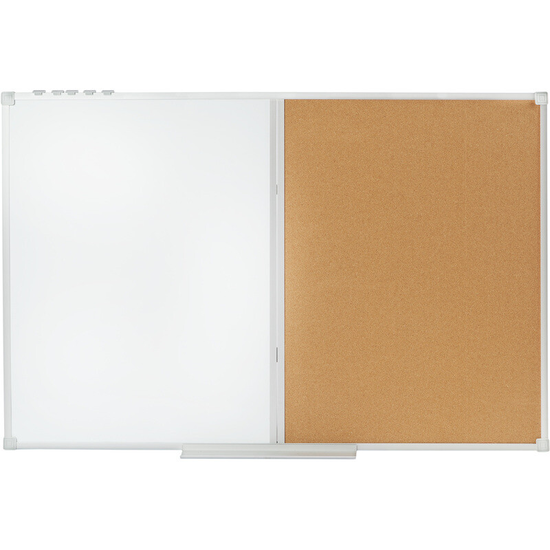 

Доска комбинированная магнитно-маркерная/пробковая 60х90 мм двусекционная лаковое покрытие Attache Combo