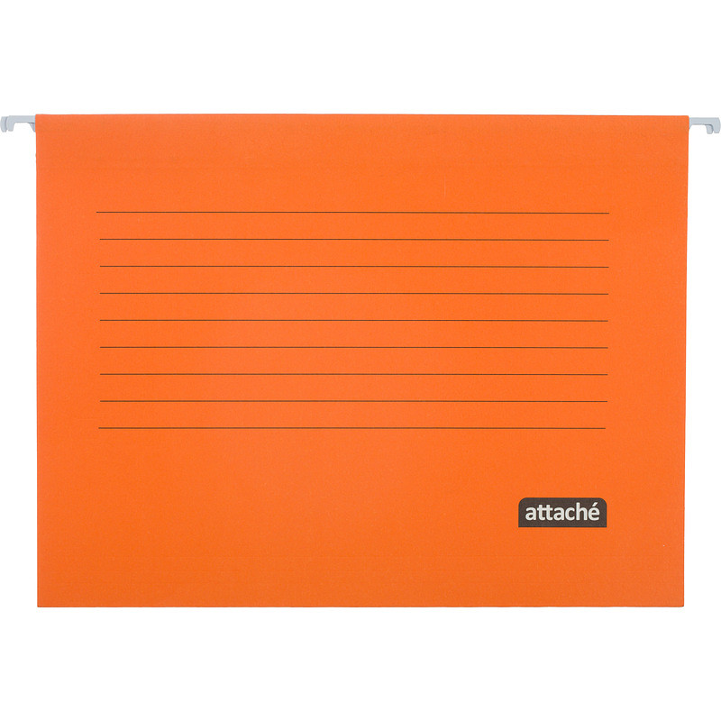 

Папка подвесная Attache А4 до 200 листов оранжевая (5 штук в упаковке)