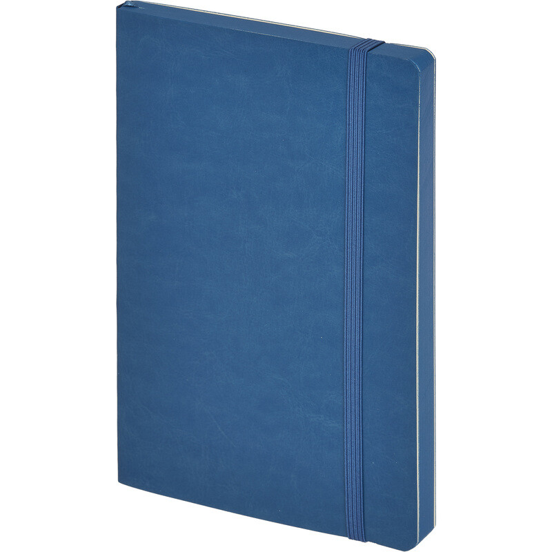 

Ежедневник недатированный Attache Flex искусственная кожа Soft Touch А5 136 листов синий с фиксирующей резинкой (синий обрез)