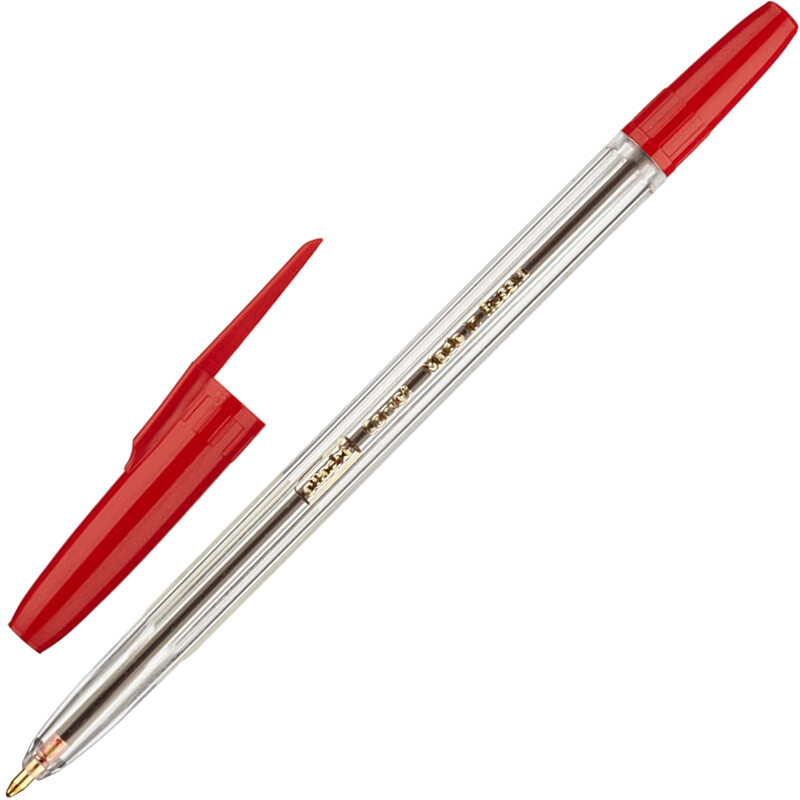 

Ручка шариковая неавтоматическая Attache Corvet красная (толщина линии 0.7 мм)