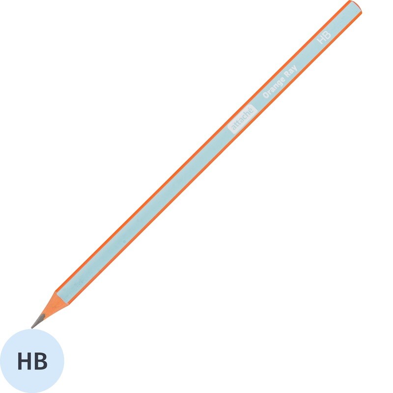 

Карандаш чернографитный HB Attache Orange Ray заточенный трехгранный