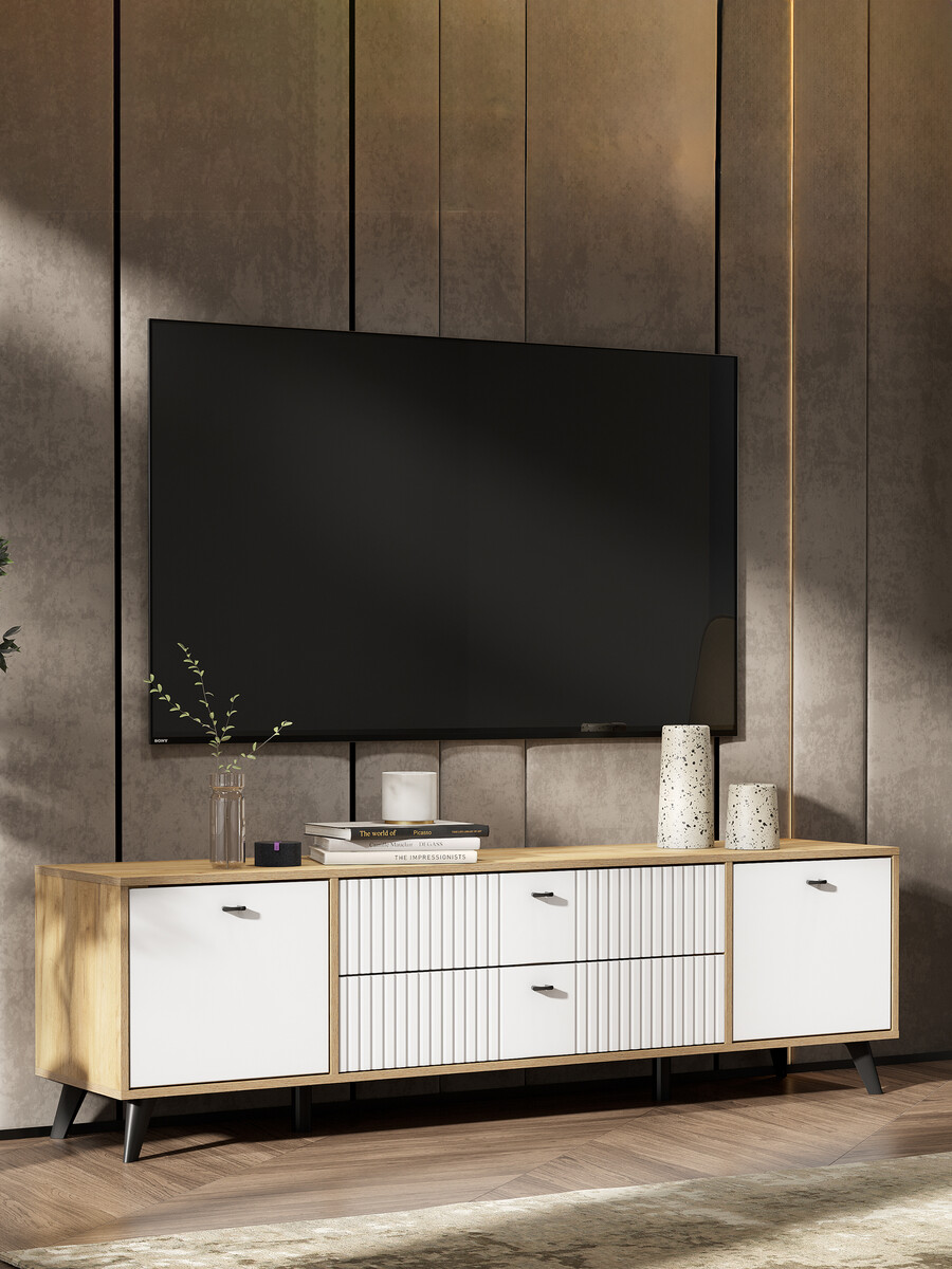 

Тумба под тв, Бежевый;белый