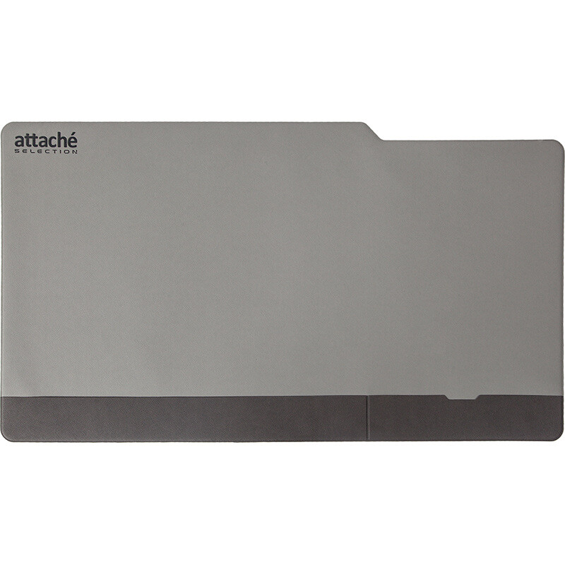 

Коврик на стол Attache Selection 650x350 мм серый (с карманом)