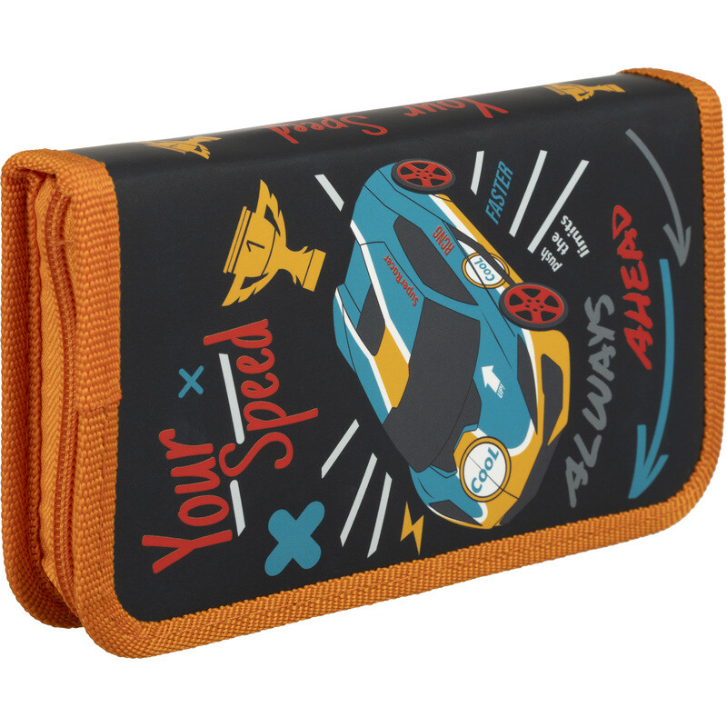 

Пенал односекционный Комус Класс Your Speed черный