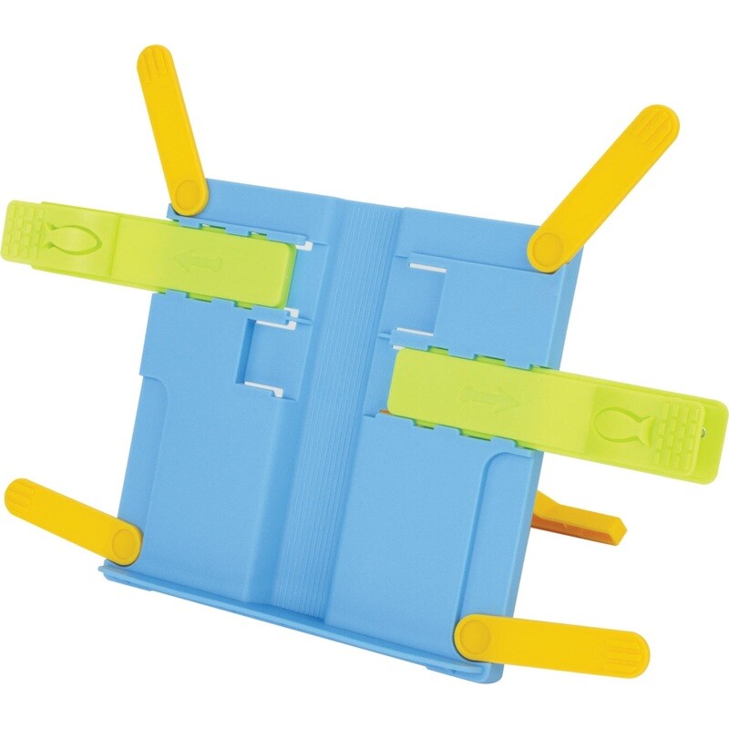 

Подставка для книг Комус Класс пластиковая голубая