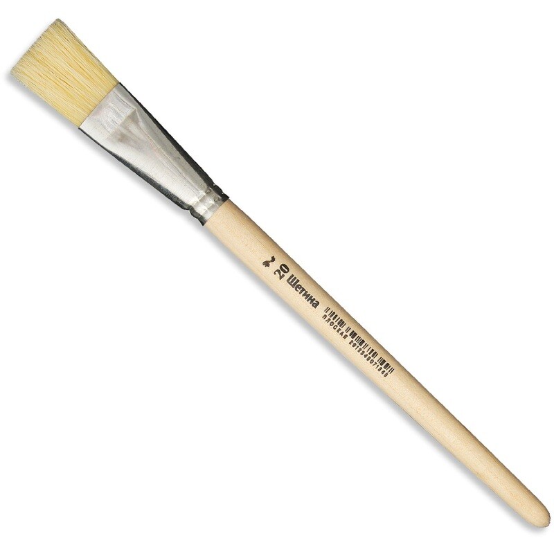 

Кисть №1 School плоская щетина №20