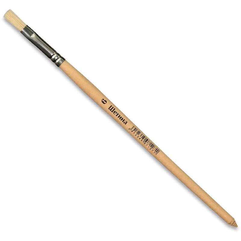 

Кисть №1 School плоская щетина №6