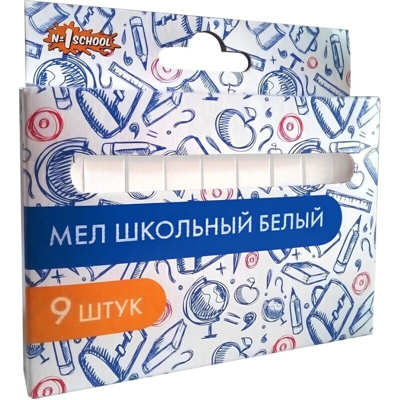 

Мел школьный белый №1 School Отличник (9 штук в упаковке)