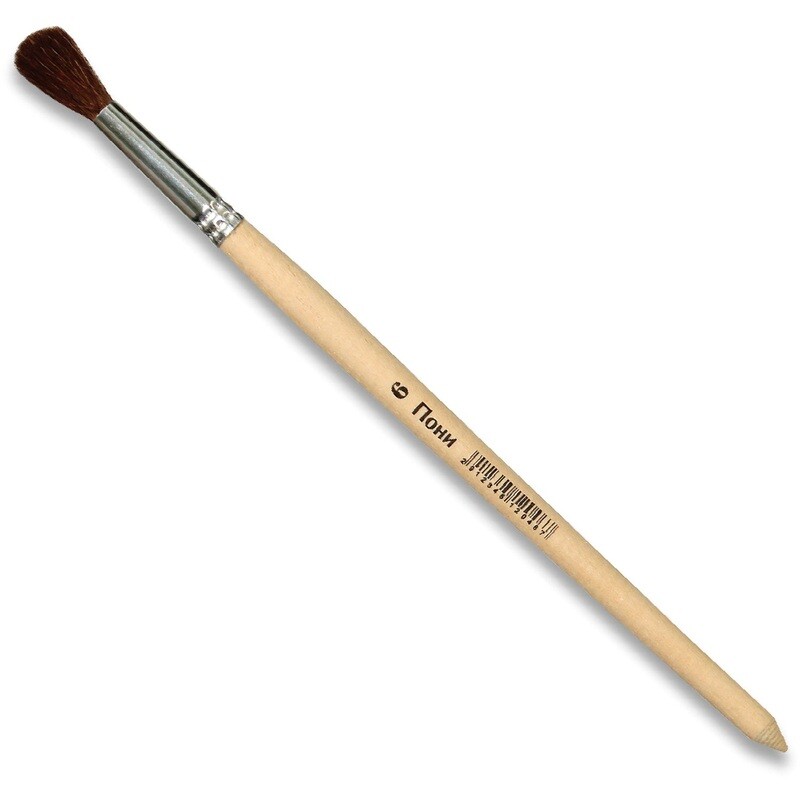 

Кисть №1 School круглая пони №6