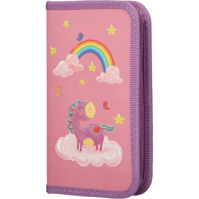 

Пенал односекционный Комус Класс Волшебный Единорог розовый