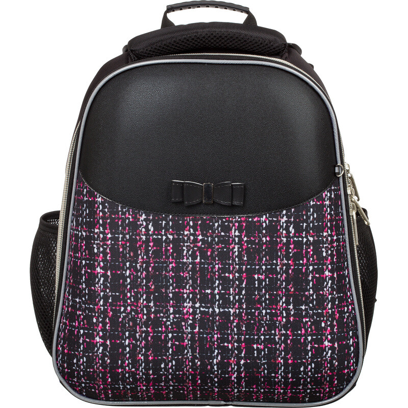 

Ранец Комус Класс (№1 School) Basic Fashion анатомический черный твид с двумя отделениями