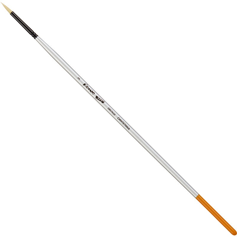 

Кисть художественная Комус Арт круглая жесткая синтетика №3