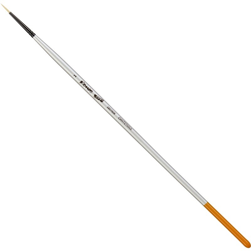 

Кисть художественная Комус Арт круглая жесткая синтетика №1