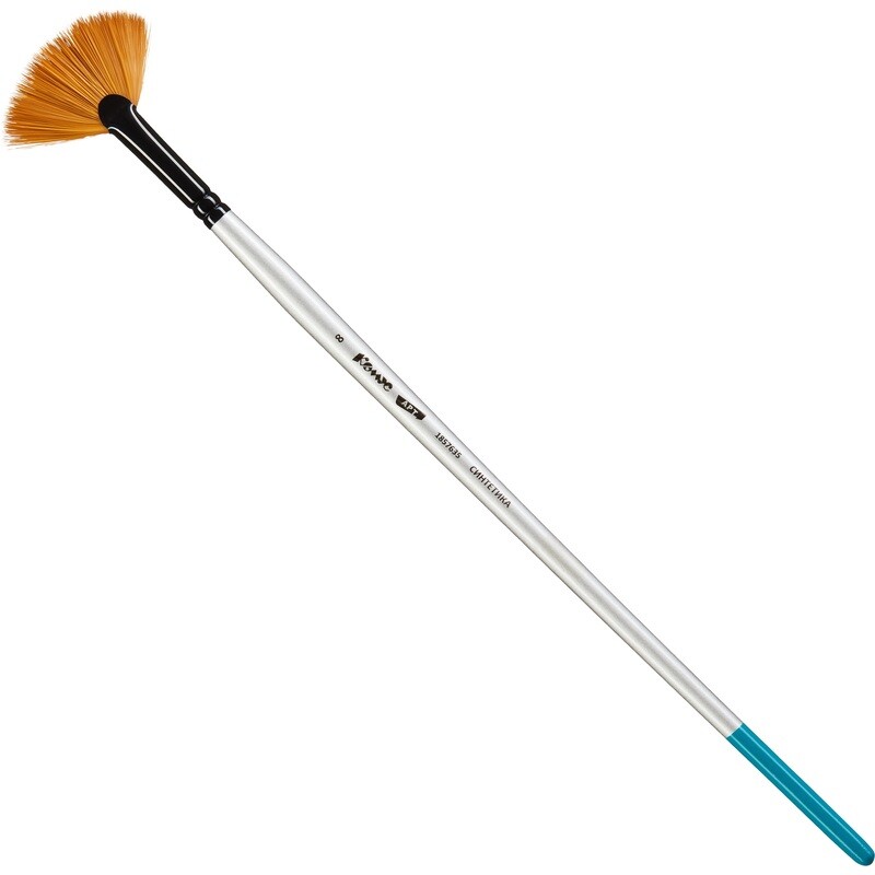 

Кисть художественная Комус Арт веерная синтетика №8