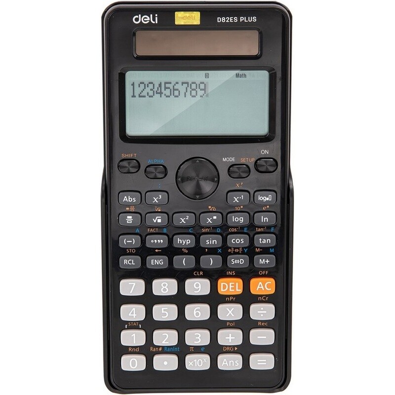

Калькулятор научный Deli ED82ES 10+2-разрядный 252 функций 173x83x18 мм (подходит для ЕГЭ)