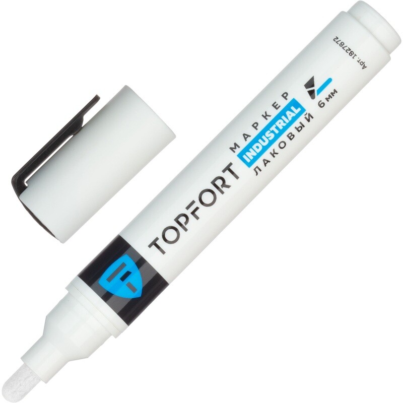 

Маркер промышленный лаковый TOPFORT ZP1800 белый 3-6 мм (1827872)