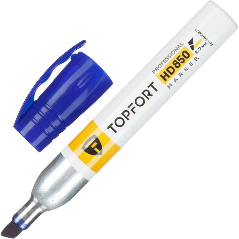 

Маркер промышленный перманентный TOPFORT HD 850 для агрессивной среды синий 3-7 мм (1660277)