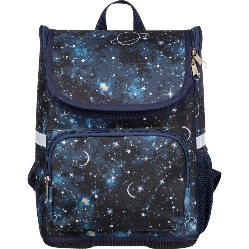 

Ранец №1 School Вox Cозвездия черный с одним отделением, Синий