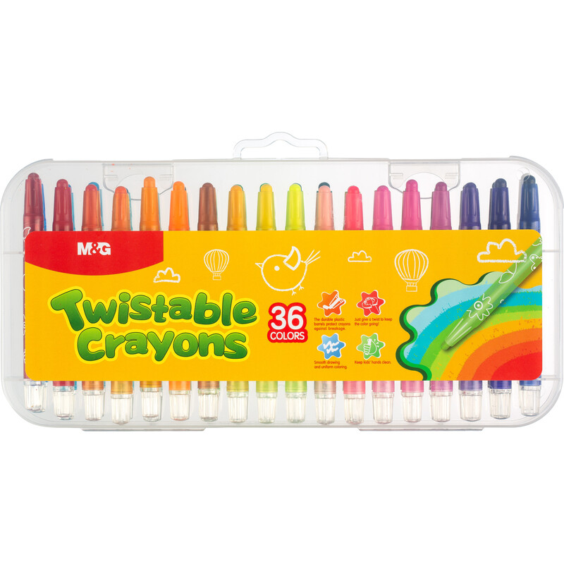 

Мелки восковые M&G круглые 36 цветов