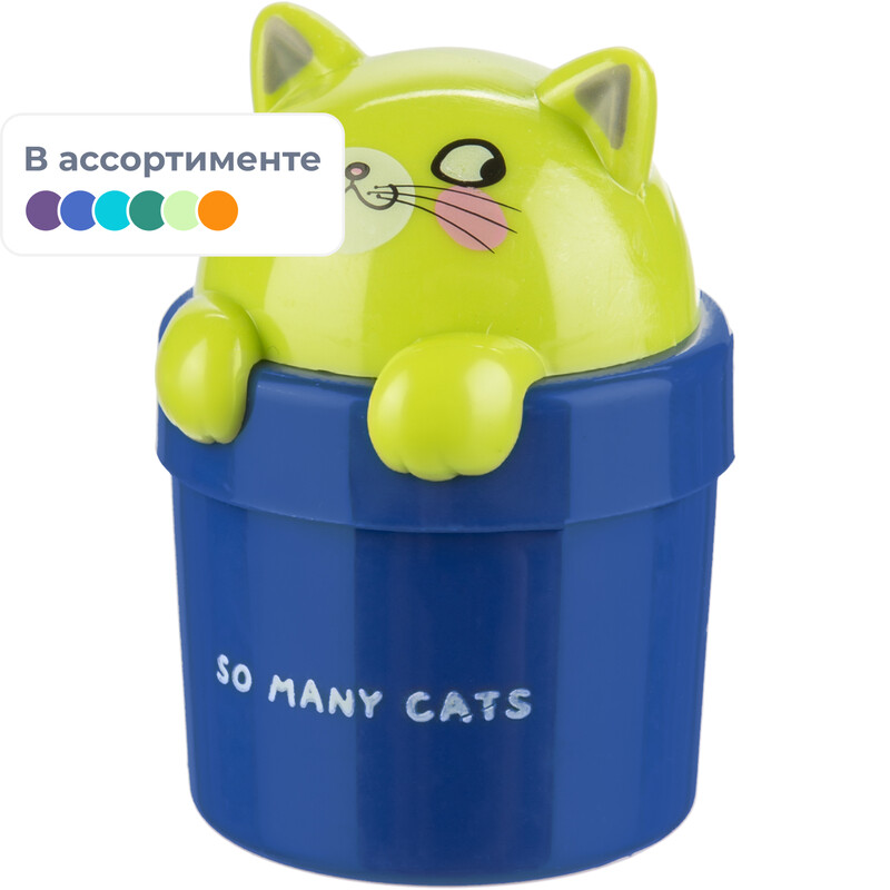 

Точилка для карандашей M&G So Many Cats с контейнером пластиковая