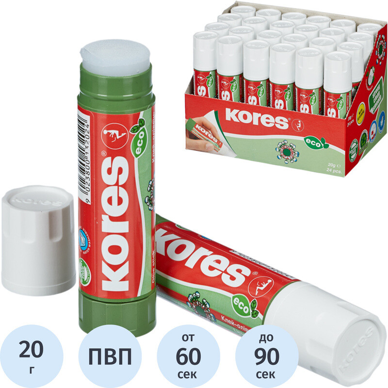

Клей-карандаш Kores Glue-Eco 20 г