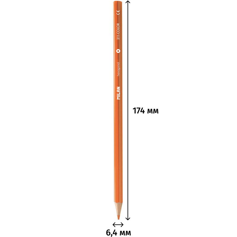 

Карандаши цветные Milan 24 карандаша 24 цвета шестигранные
