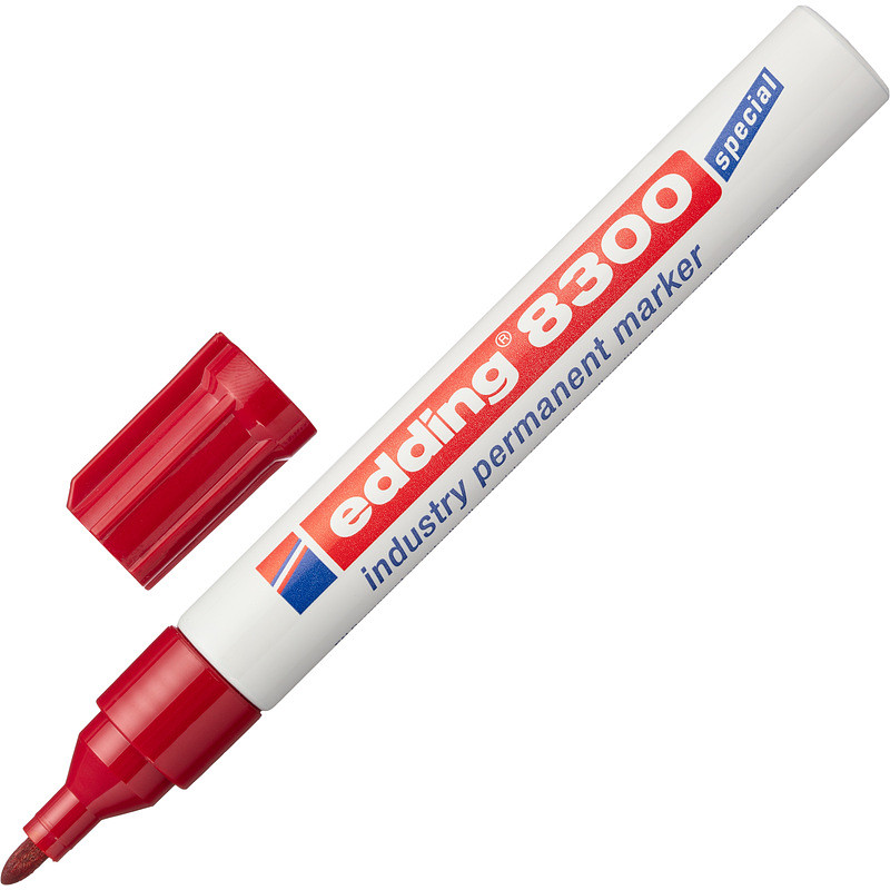 

Маркер промышленный перманентный Edding E-8300/2 для агрессивной среды красный 1.5-3 мм