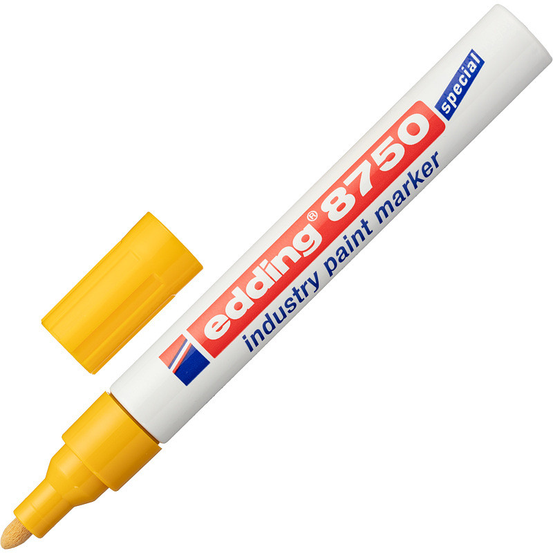 

Маркер промышленный лаковый Edding E-8750/5 желтый 2-4 мм