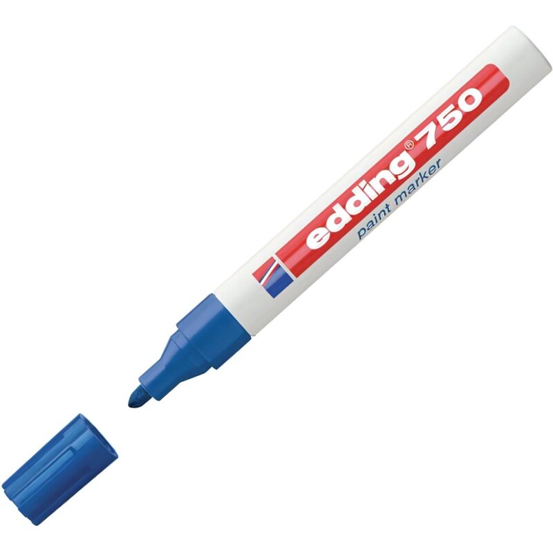 

Маркер промышленный лаковый Edding E-750/3 синий 2-4 мм