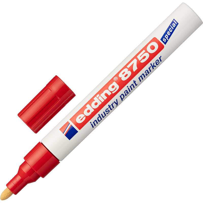 

Маркер промышленный лаковый Edding E-8750/2 красный 2-4 мм