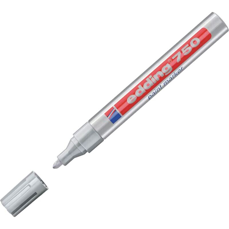 

Маркер промышленный лаковый Edding E-750/54 серебристый 2-4 мм