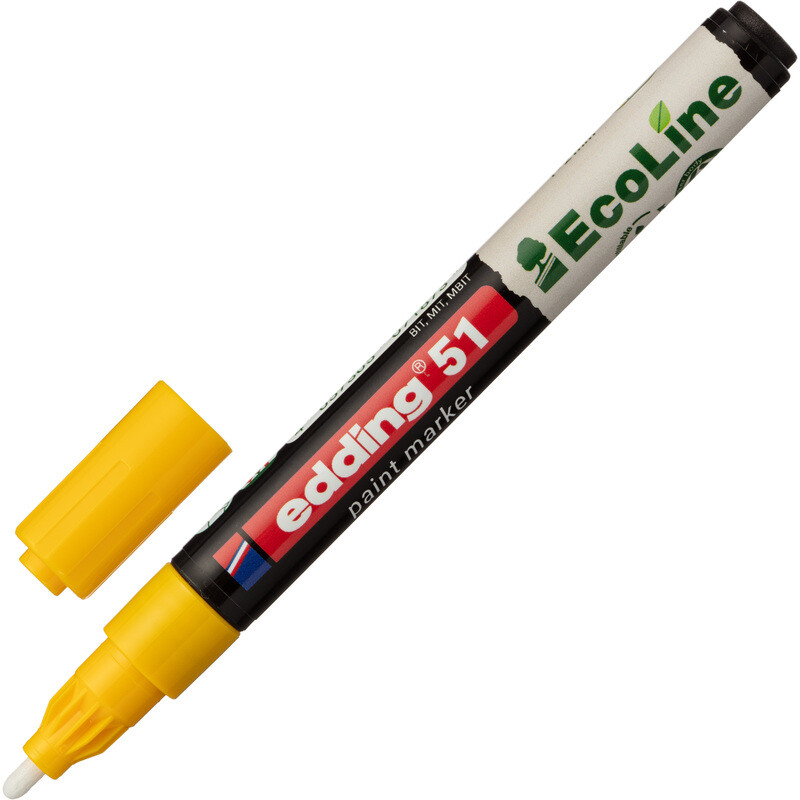 

Маркер промышленный лаковый Edding на водной основе желтый 1-2 мм (4-51-005)