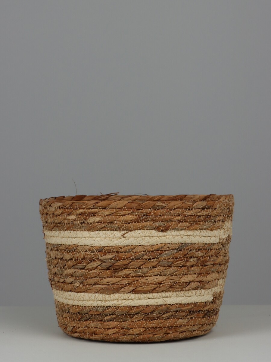 

Корзина плетеная evansville, рогоз, полосатая, Бежевый