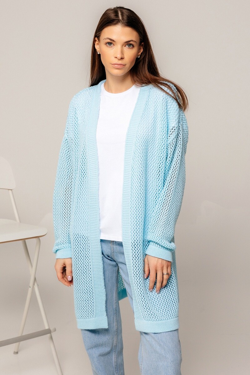 

Кардиган, Голубой;бледно-голубой