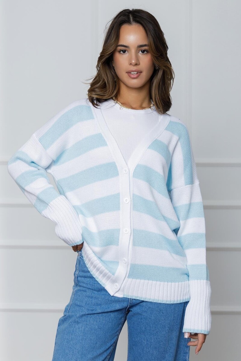 

Жакет, Голубой;белый;бледно-голубой